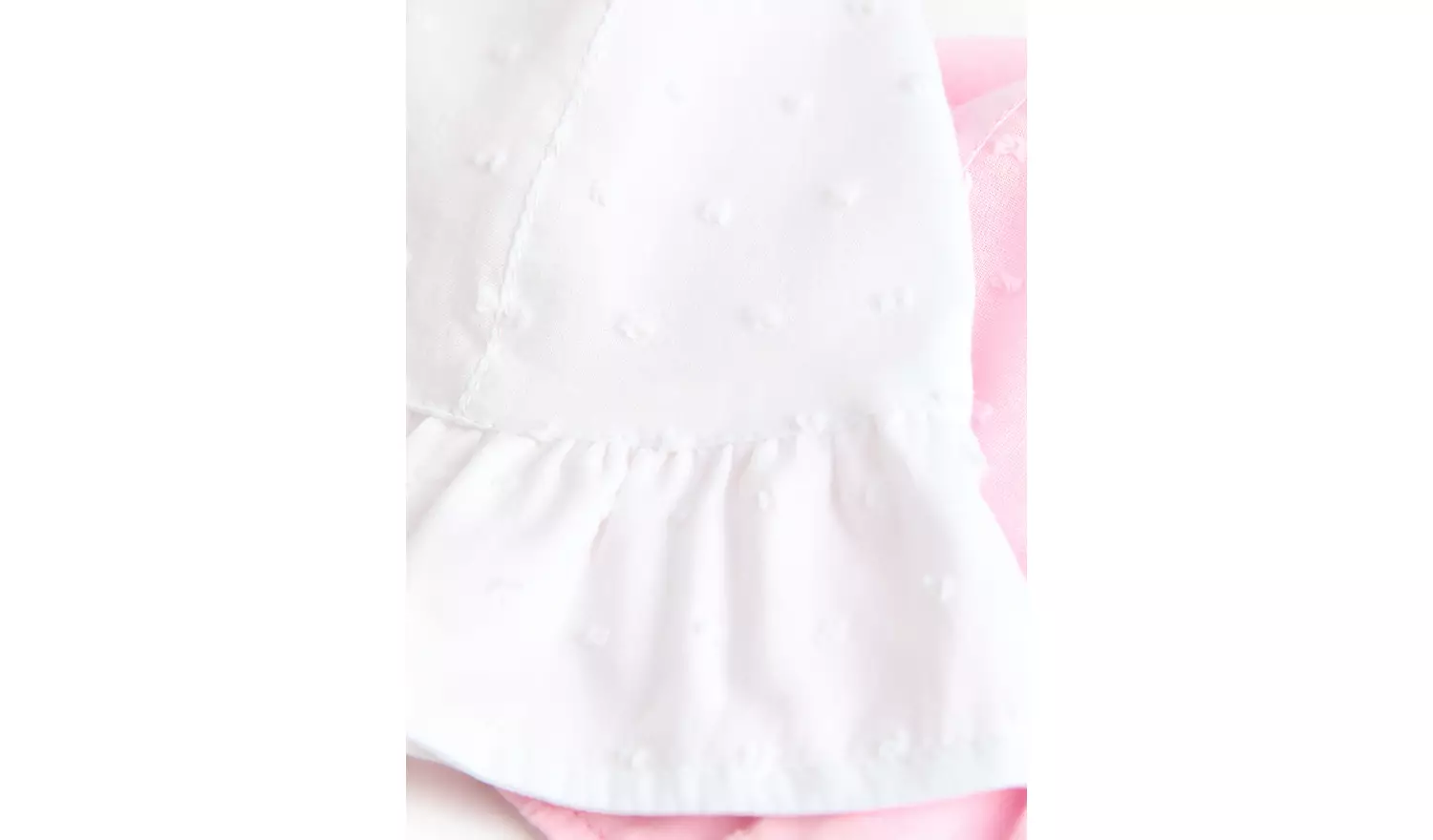 Pink & White Broderie Summer Hats 2 Pack 6-12 months