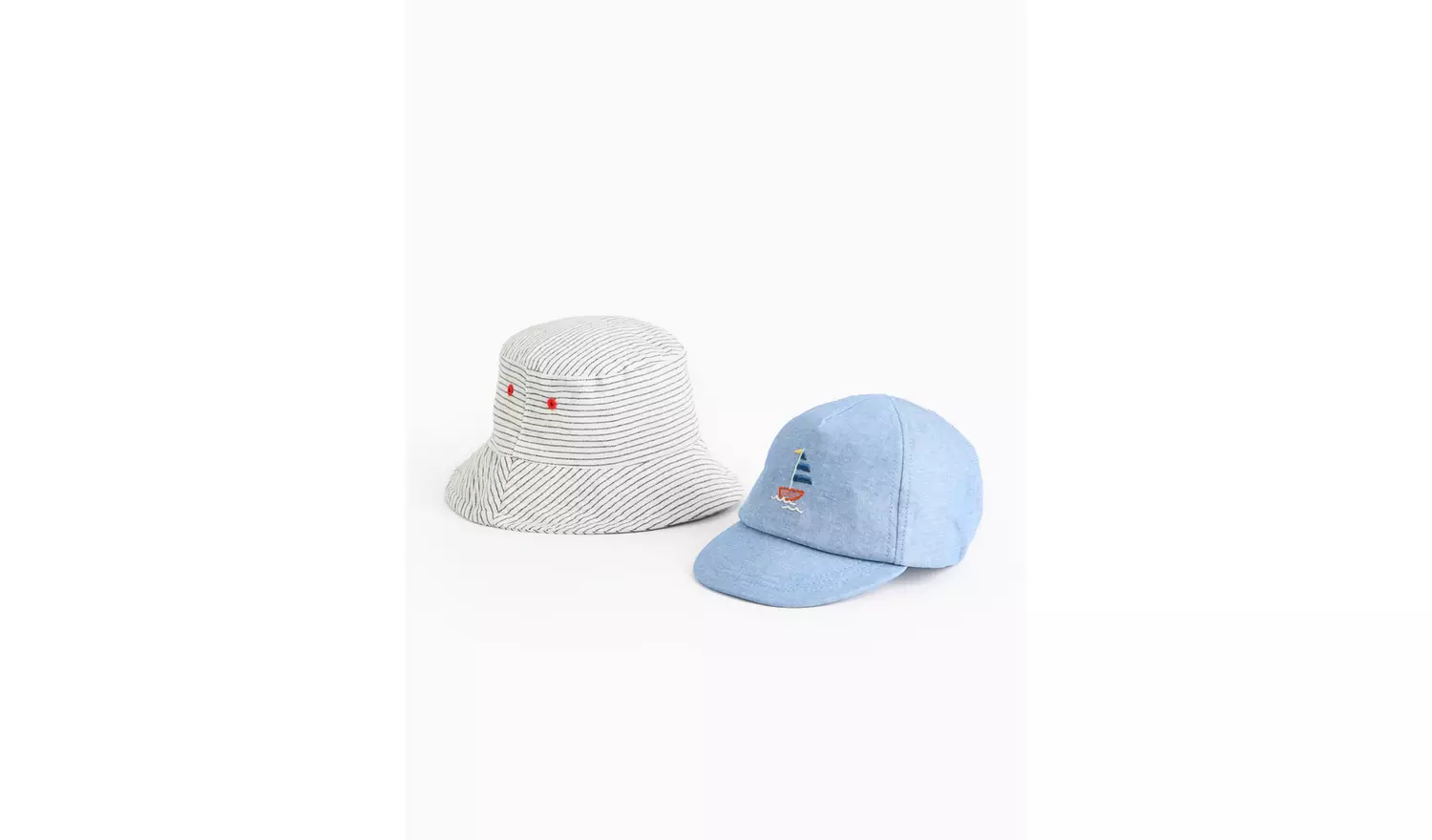 Nautical Theme Bucket Hat & Cap 2 Pack Up to 3 mths