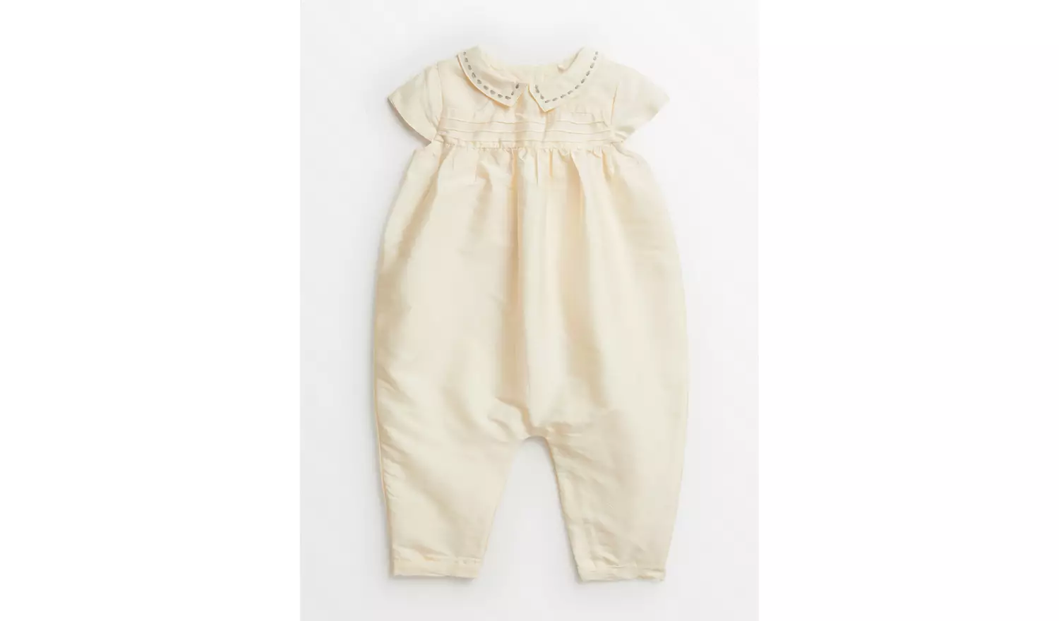 Ivory Christening Romper Up to 3 mths