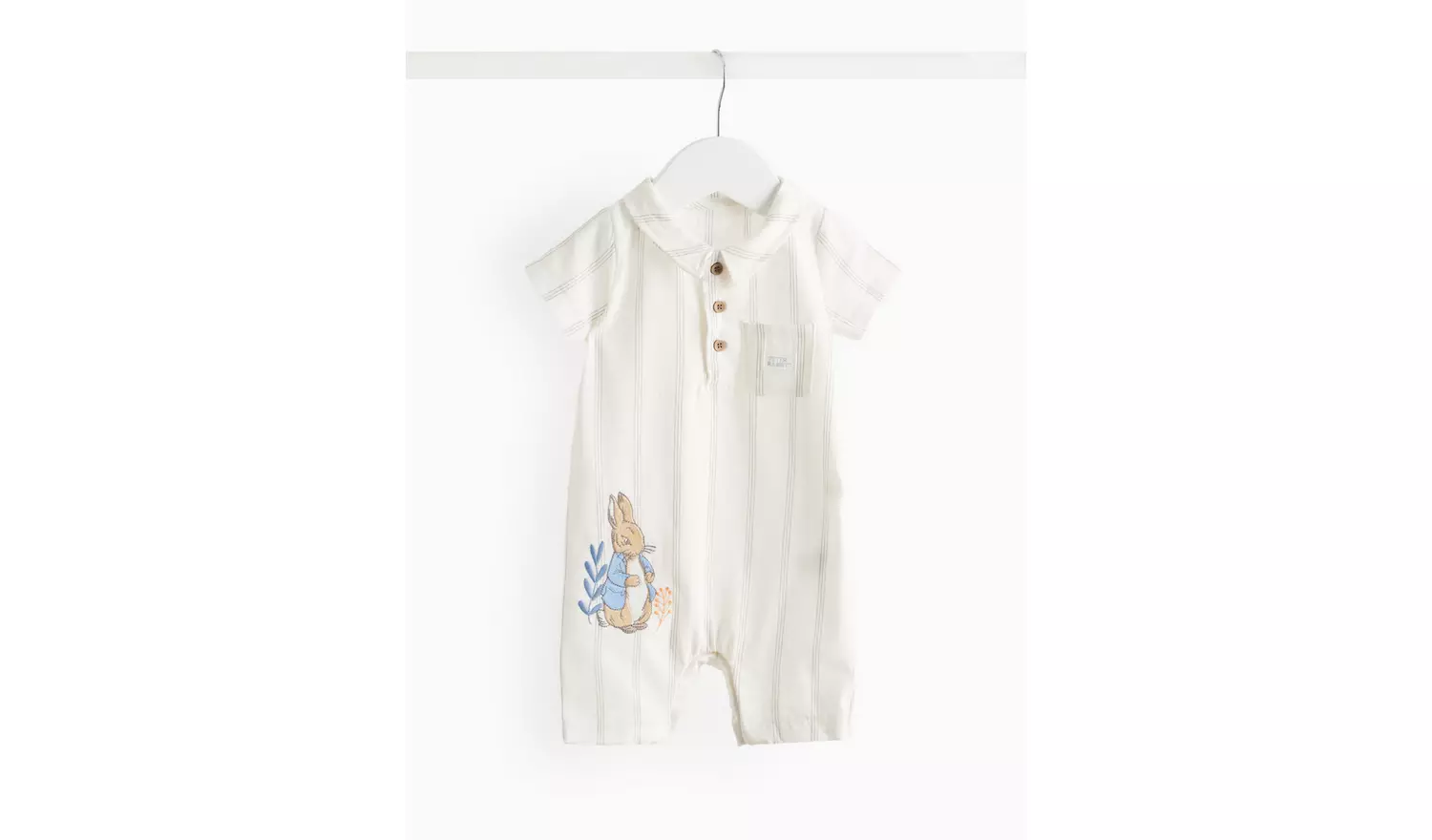 Peter Rabbit Cream Stripe Romper 9-12 months