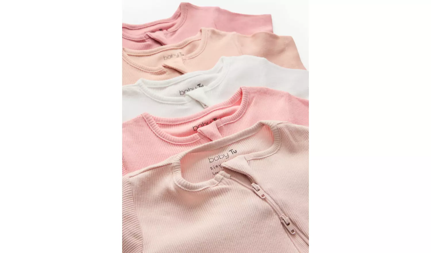 Tiny Baby Pink Rompers 5 Pack 2-3 years
