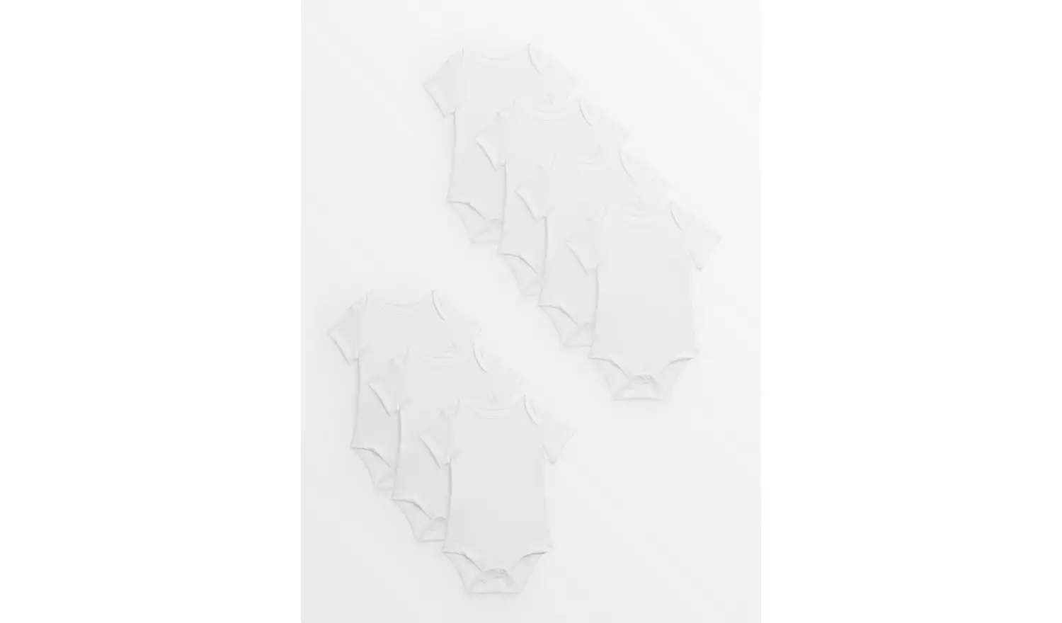 White Bodysuits 7 Pack 12-18 months