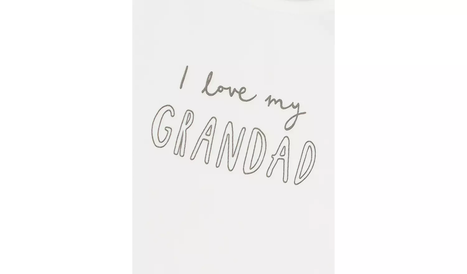 White I Love My Grandad Bodysuit 9-12 months