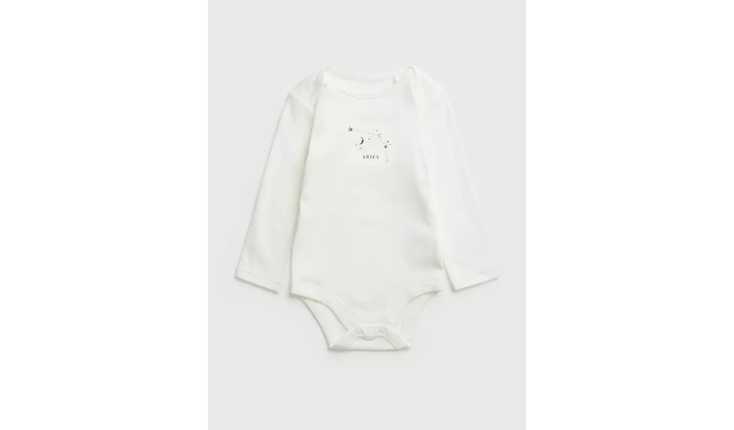 White Aries Zodiac Bodysuit 6-9 months