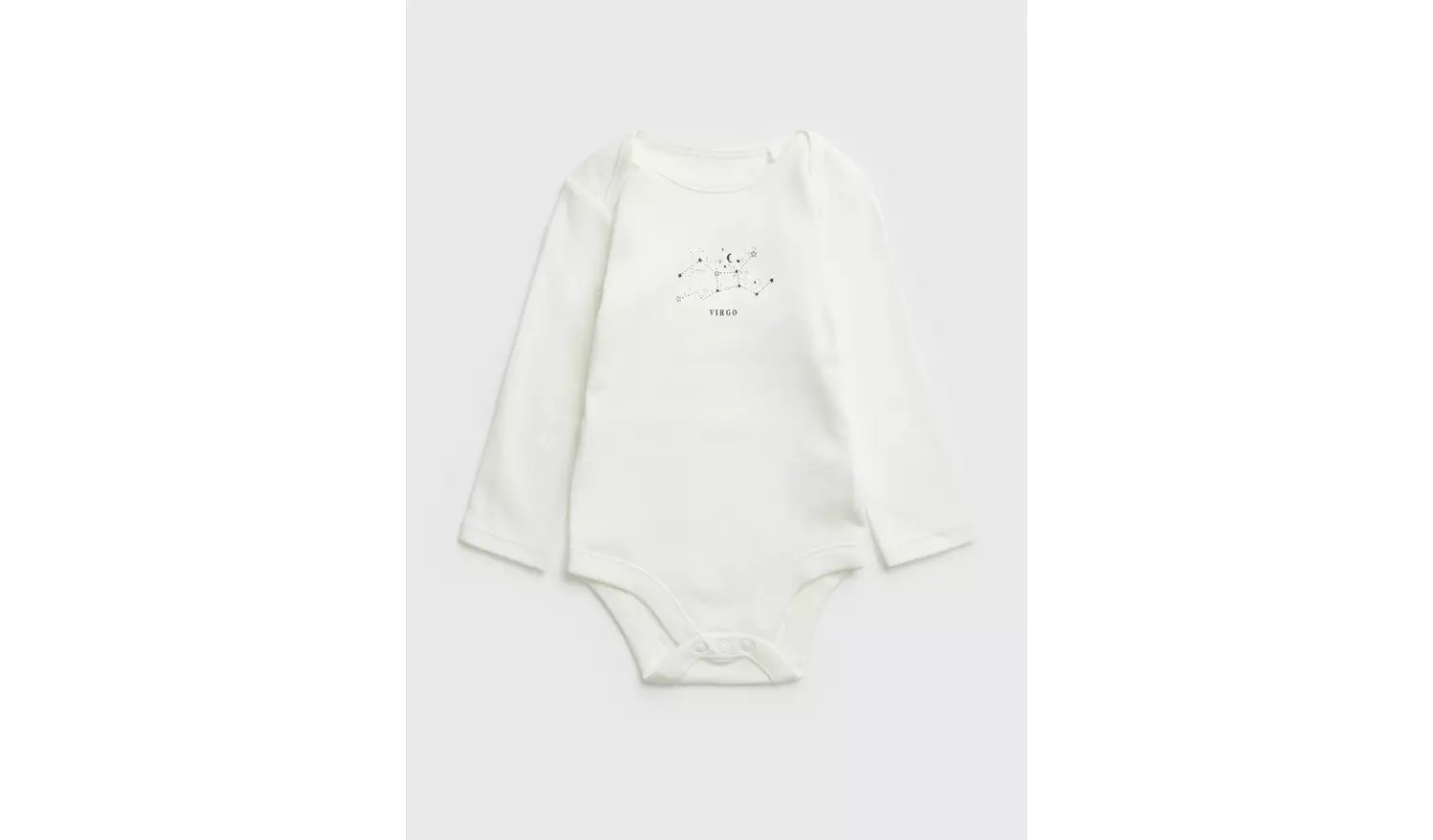 White Virgo Zodiac Bodysuit 3-6 months