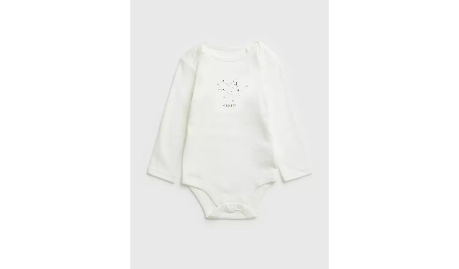 White Gemini Zodiac Bodysuit 6-9 months
