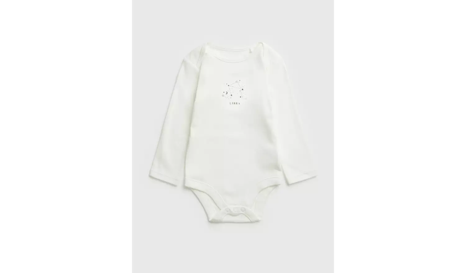White Libra Zodiac Bodysuit 9-12 months