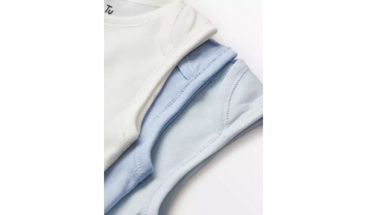 Blue Sleeveless Bodysuit 7 Pack 2-3 years