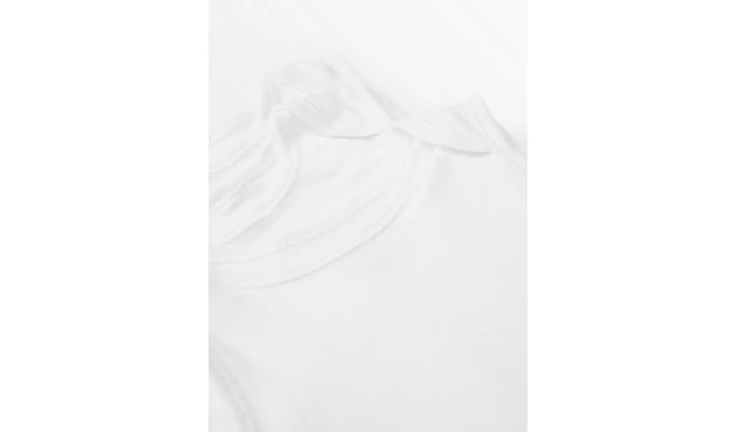 Plain White Sleeveless Bodysuits 7 Pack Up to 1 mth