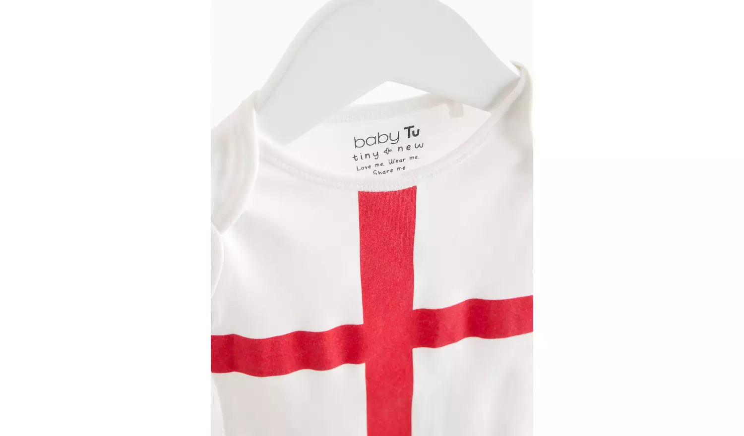 England Flag Short Sleeve Bodysuit 6-9 months
