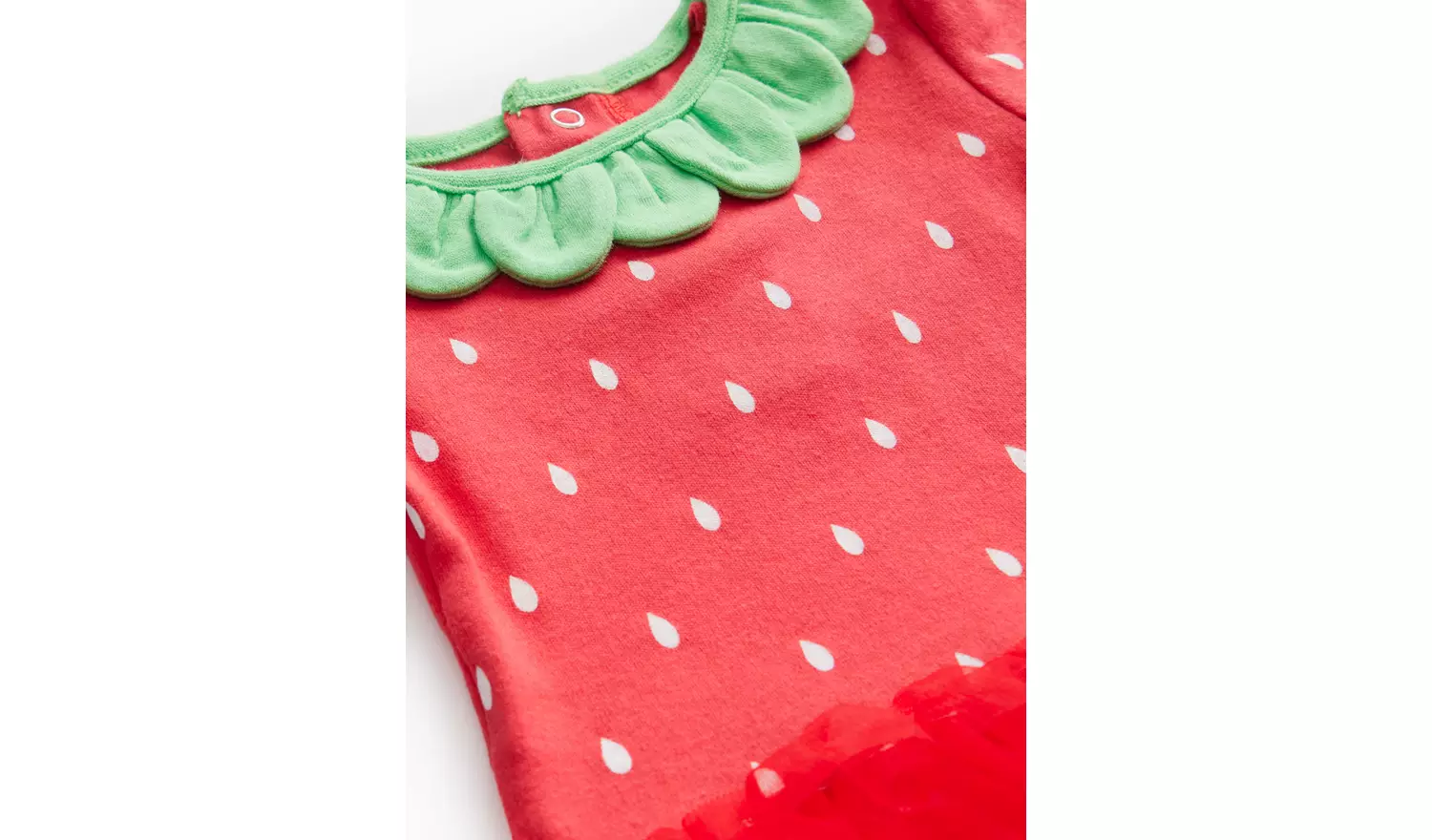 Strawberry Print Tutu Bodysuit Set Up to 1 mth