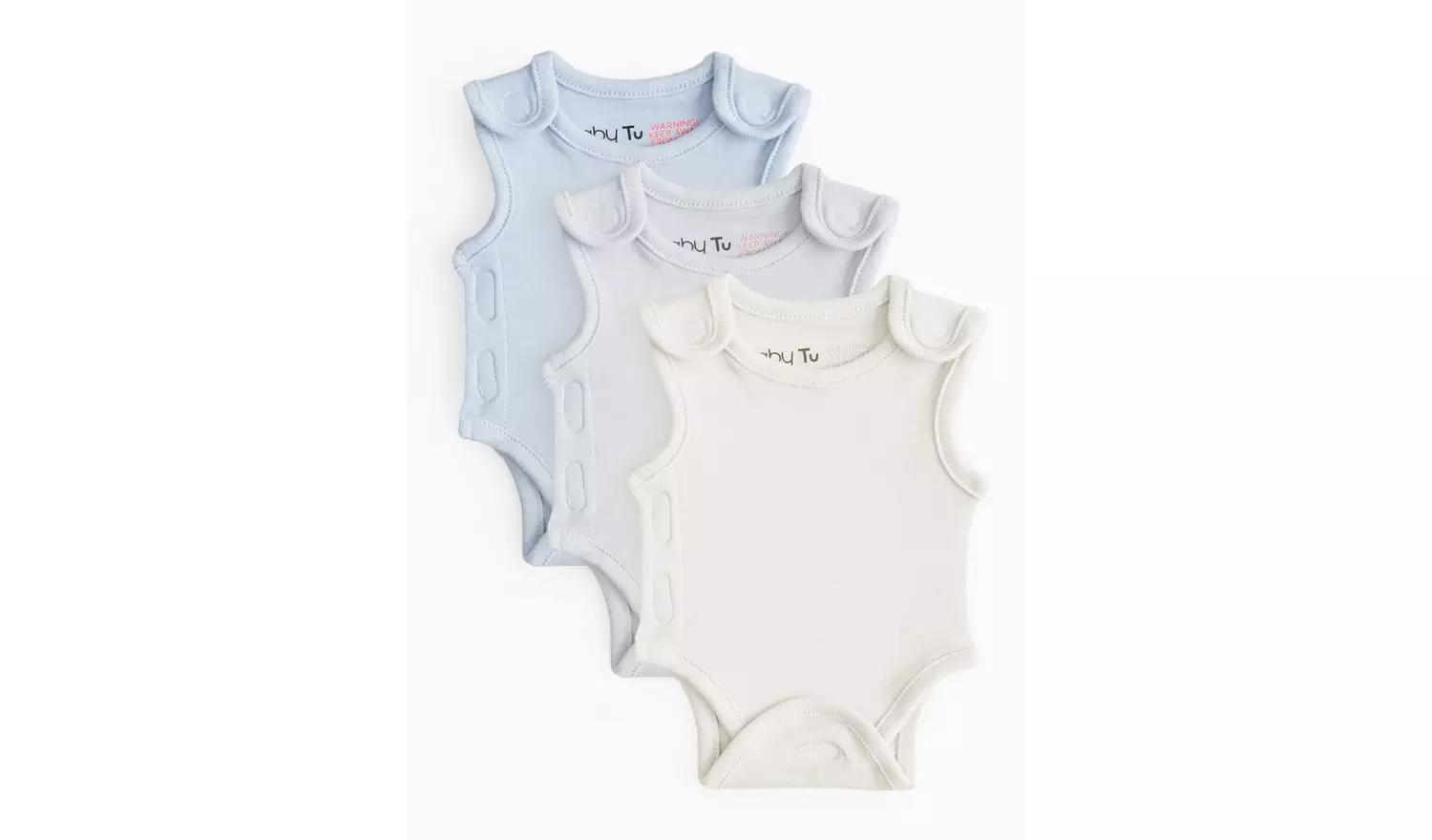 Blue Premature Bodysuits 3 Pack 3lbs - 1.4kg