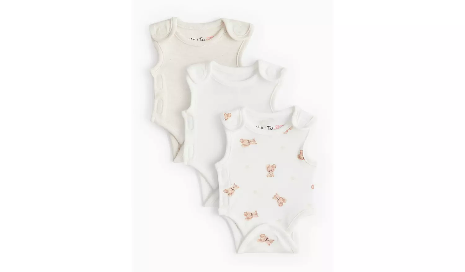 Premature Baby Koala Print Bodysuits 3 Pack 4lbs - 1.8kg