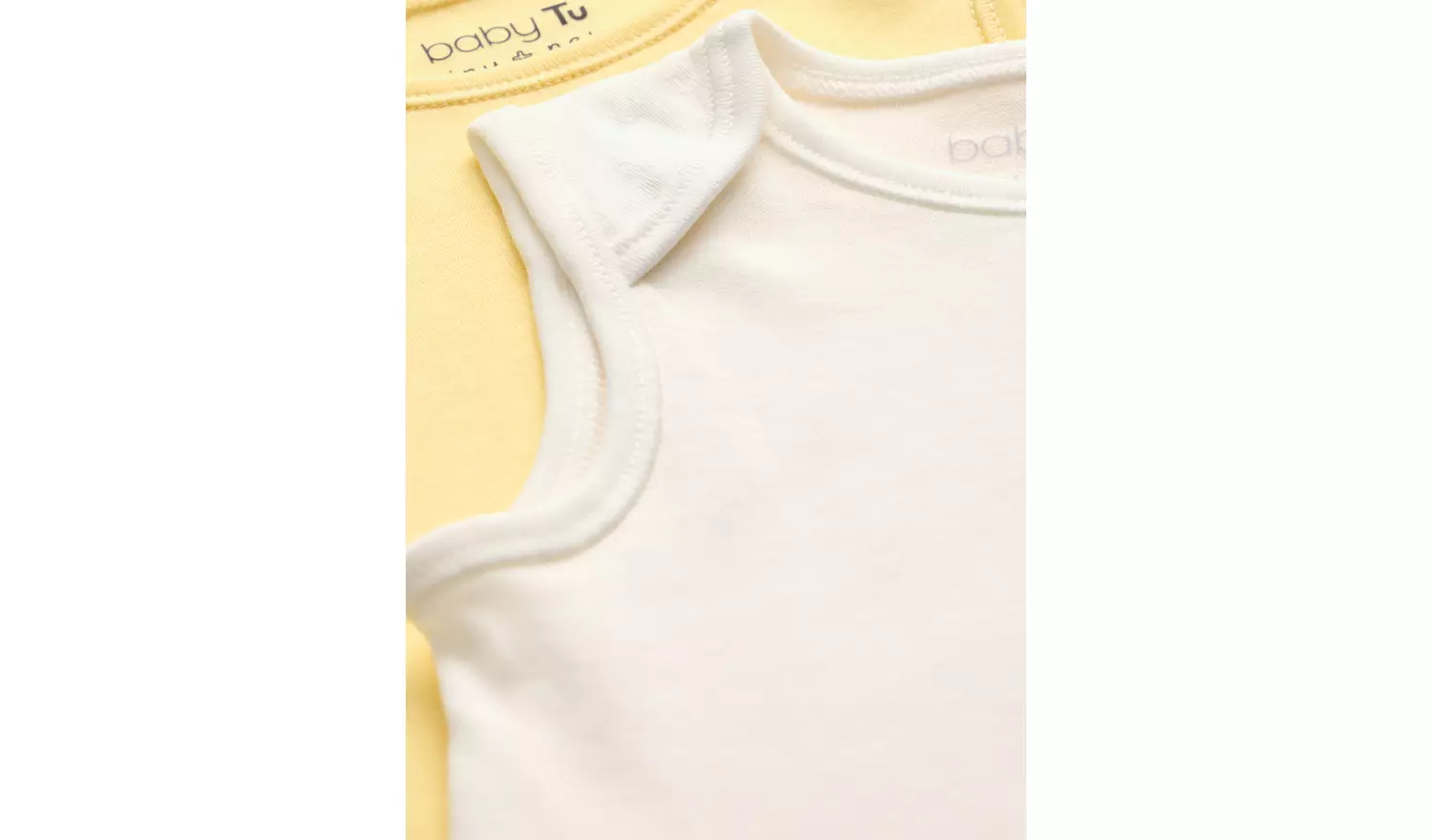 Yellow Sleeveless Bodysuits 5 Pack Up to 3 mths