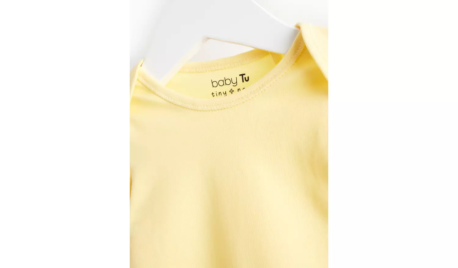 Yellow & White Short Sleeve Bodysuits 3 pack Tiny Baby