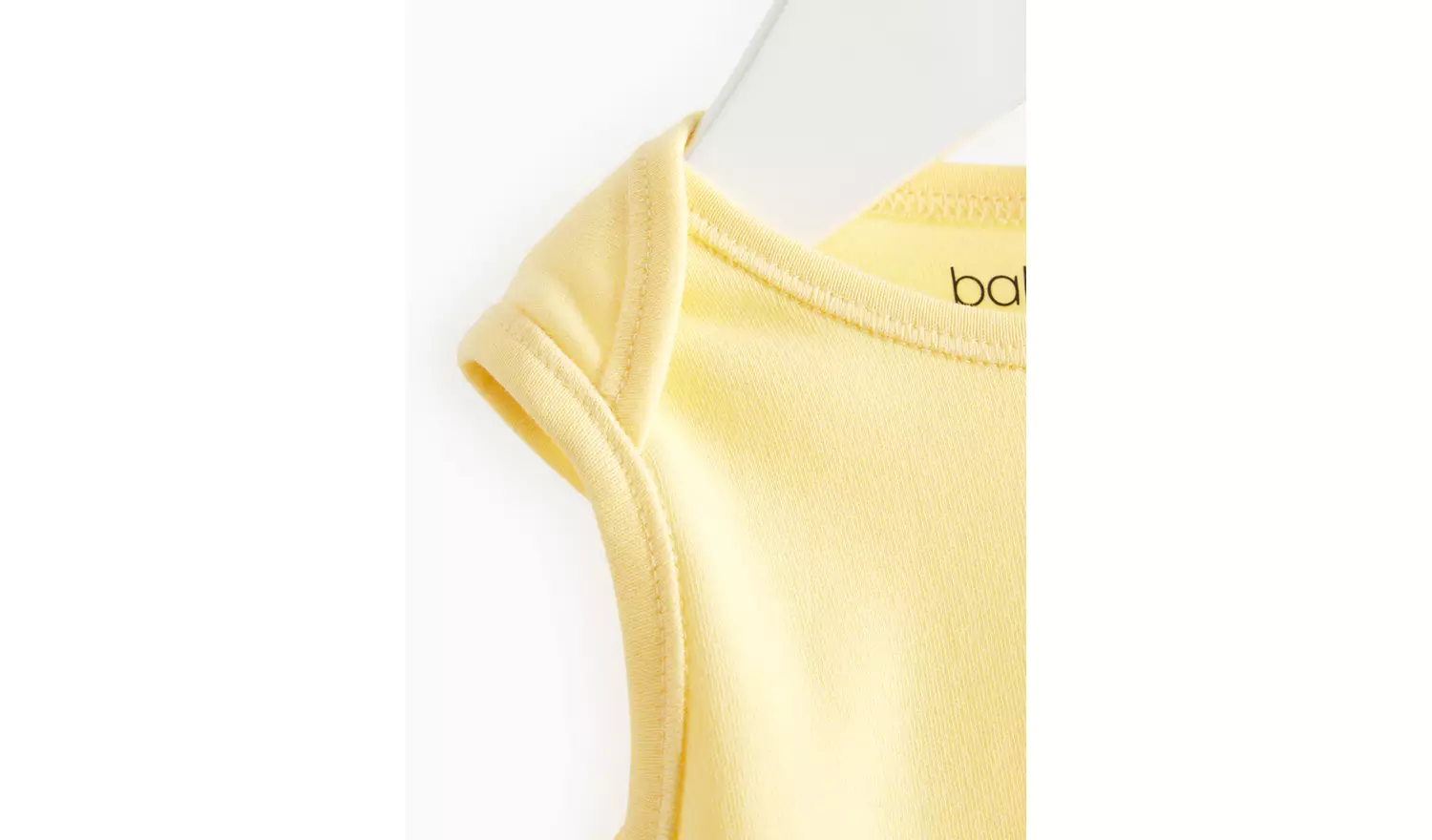 White & Yellow Sleeveless Bodysuit 3 Pack Up to 1 mth