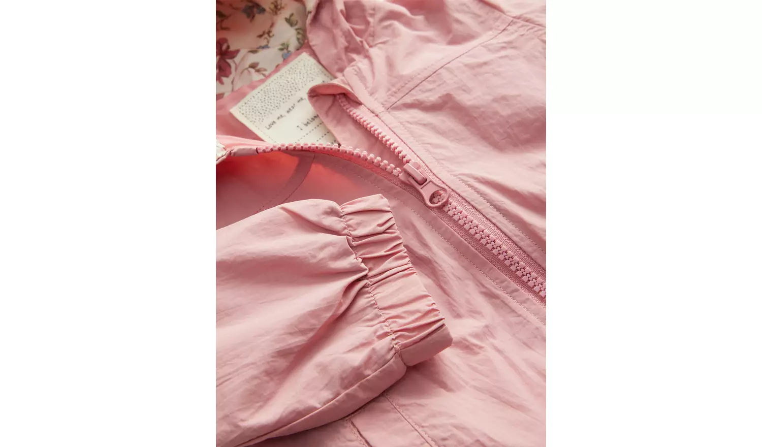 Pink Floral Print Packaway Mac 9-12 months