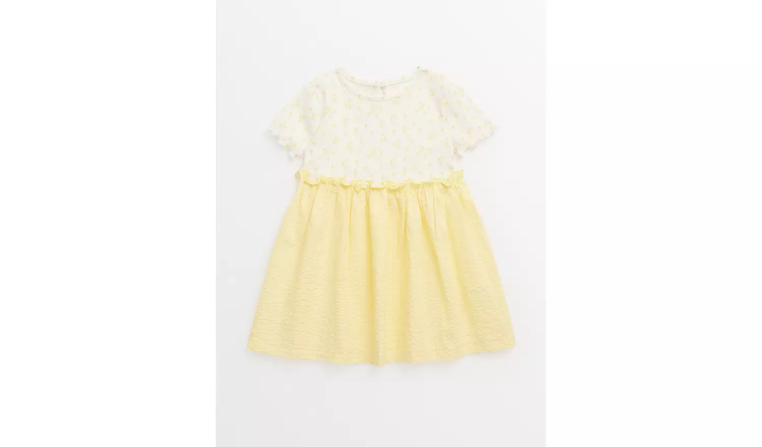 Yellow Floral Twofer Dress 12-18 months
