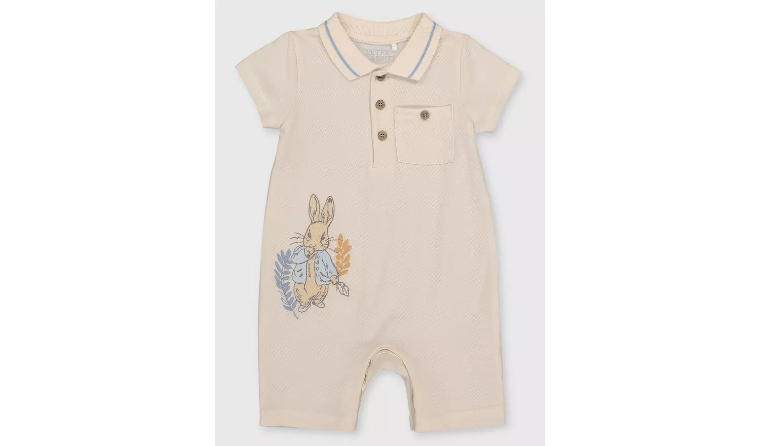 Peter Rabbit Stone Romper - Up to 1 mth