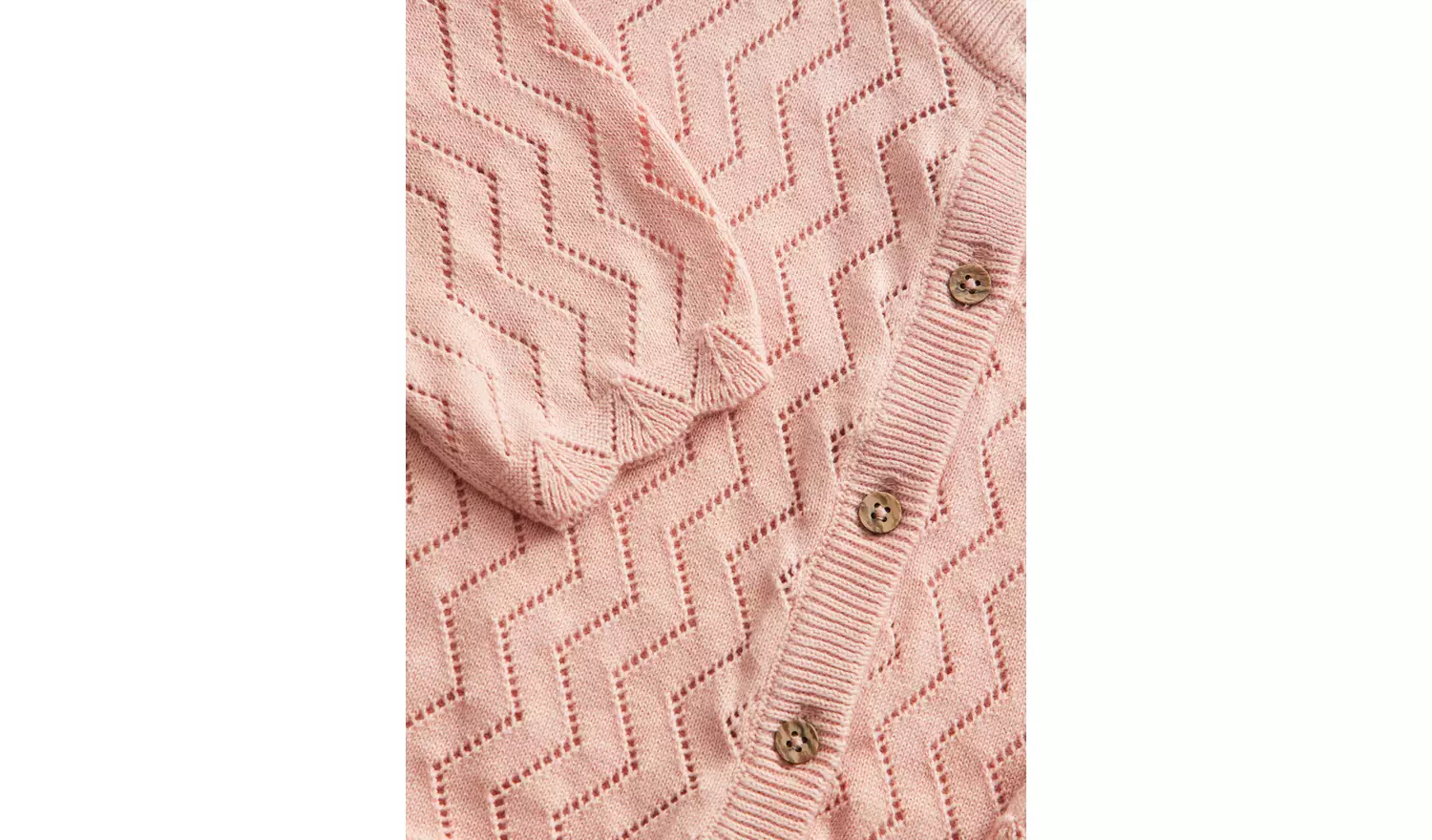 Pink Zig-Zag Knitted Cardigan 9-12 months
