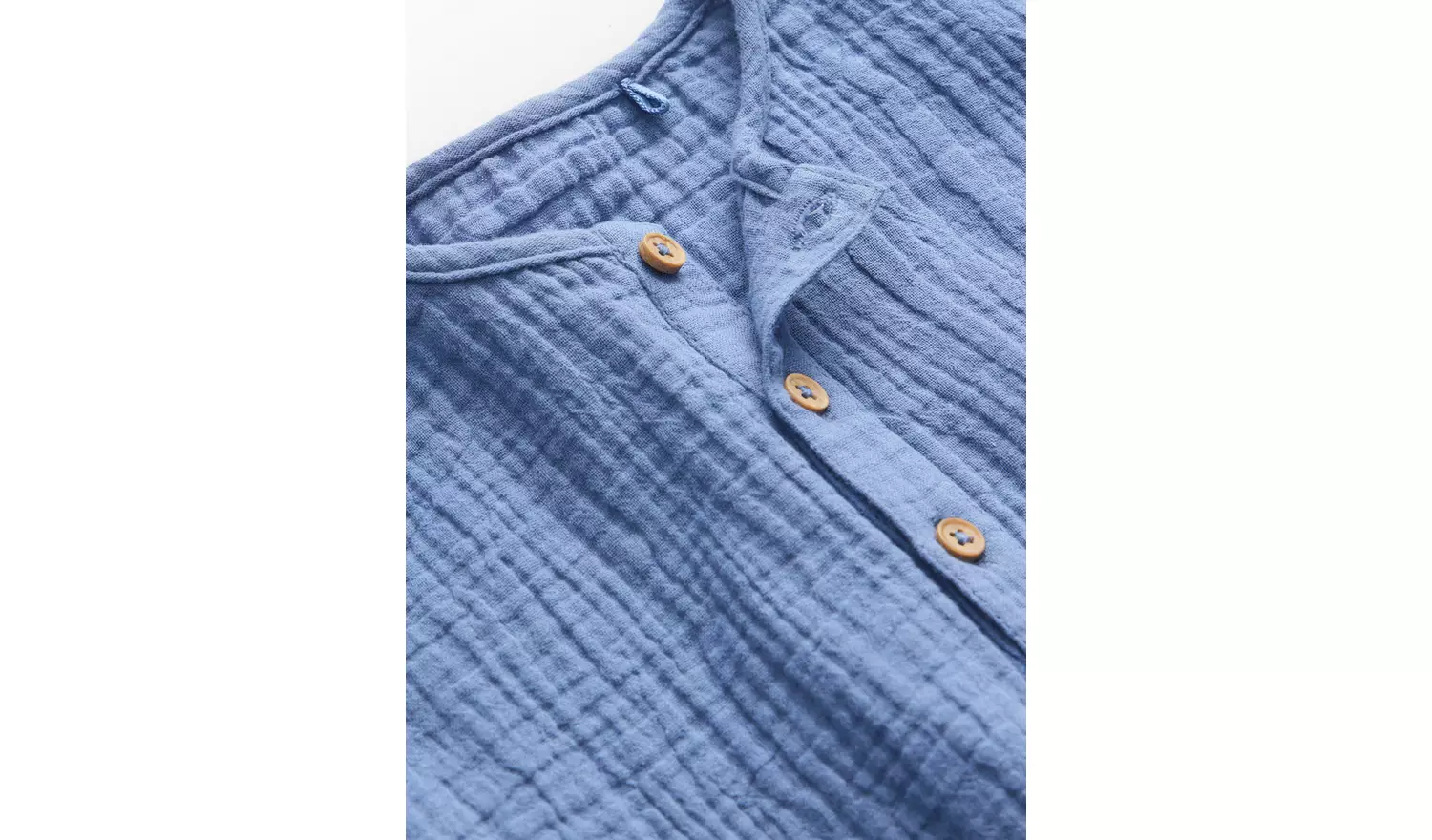 Blue Woven Top & Shorts Set Up to 3 mths