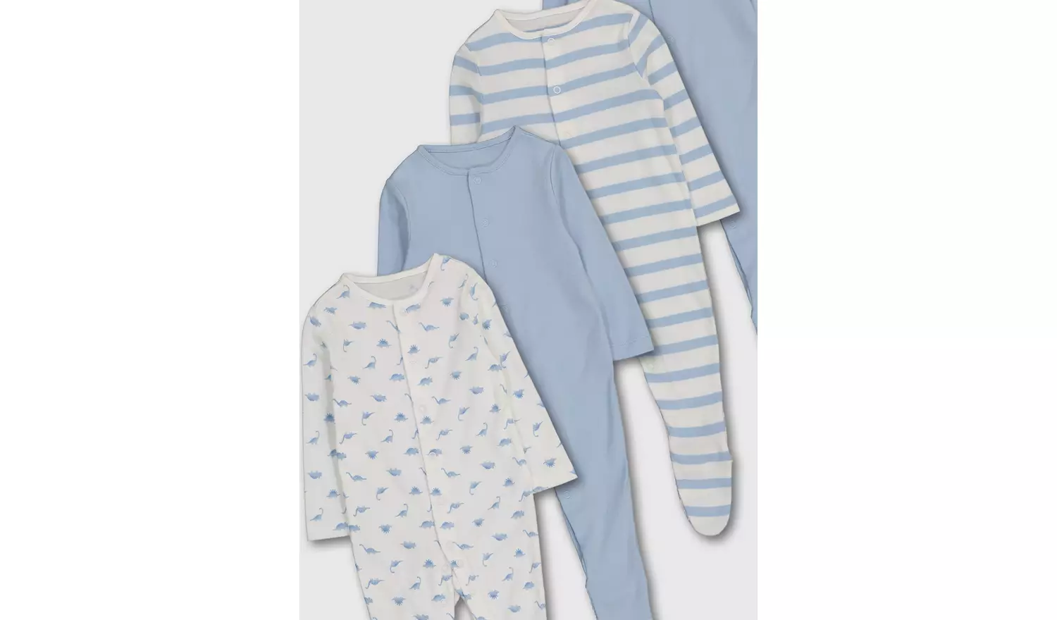 Dinosaur Sleepsuit 5 Pack - Up to 3 mths