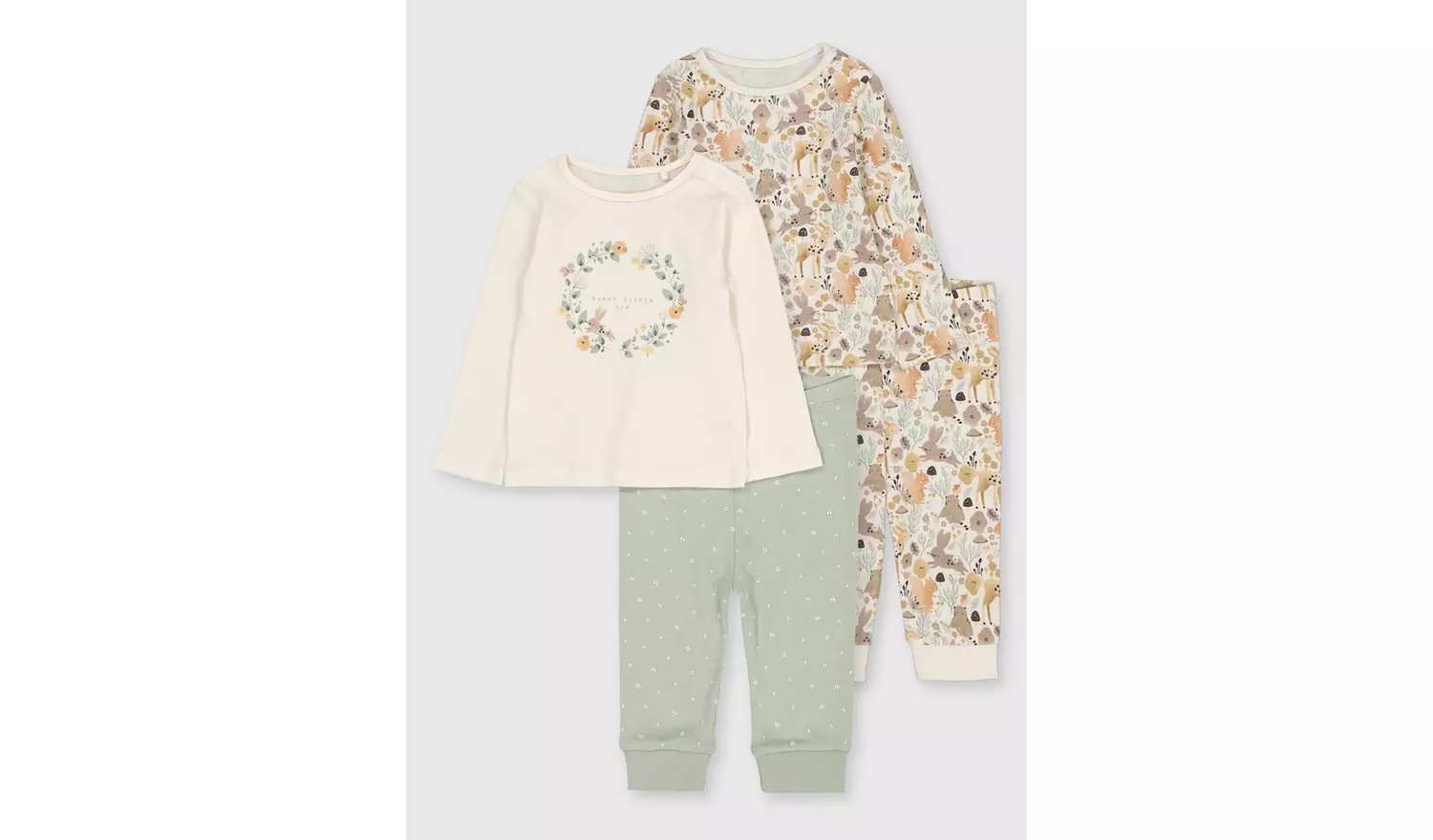 Woodland Pyjamas 2 Pack - 18-24 months