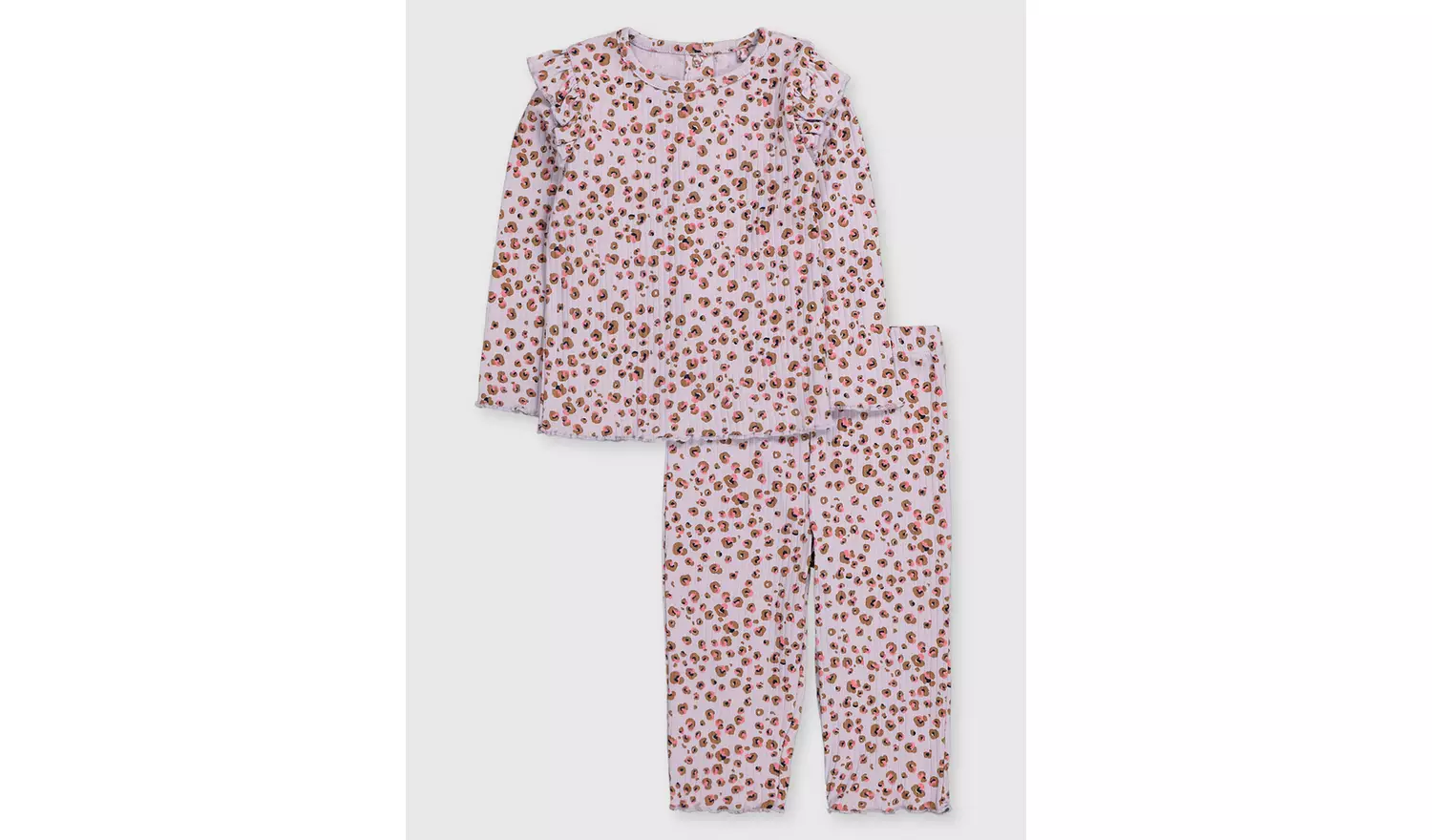 Lilac Leopard Print Pyjamas - Up to 3 mths