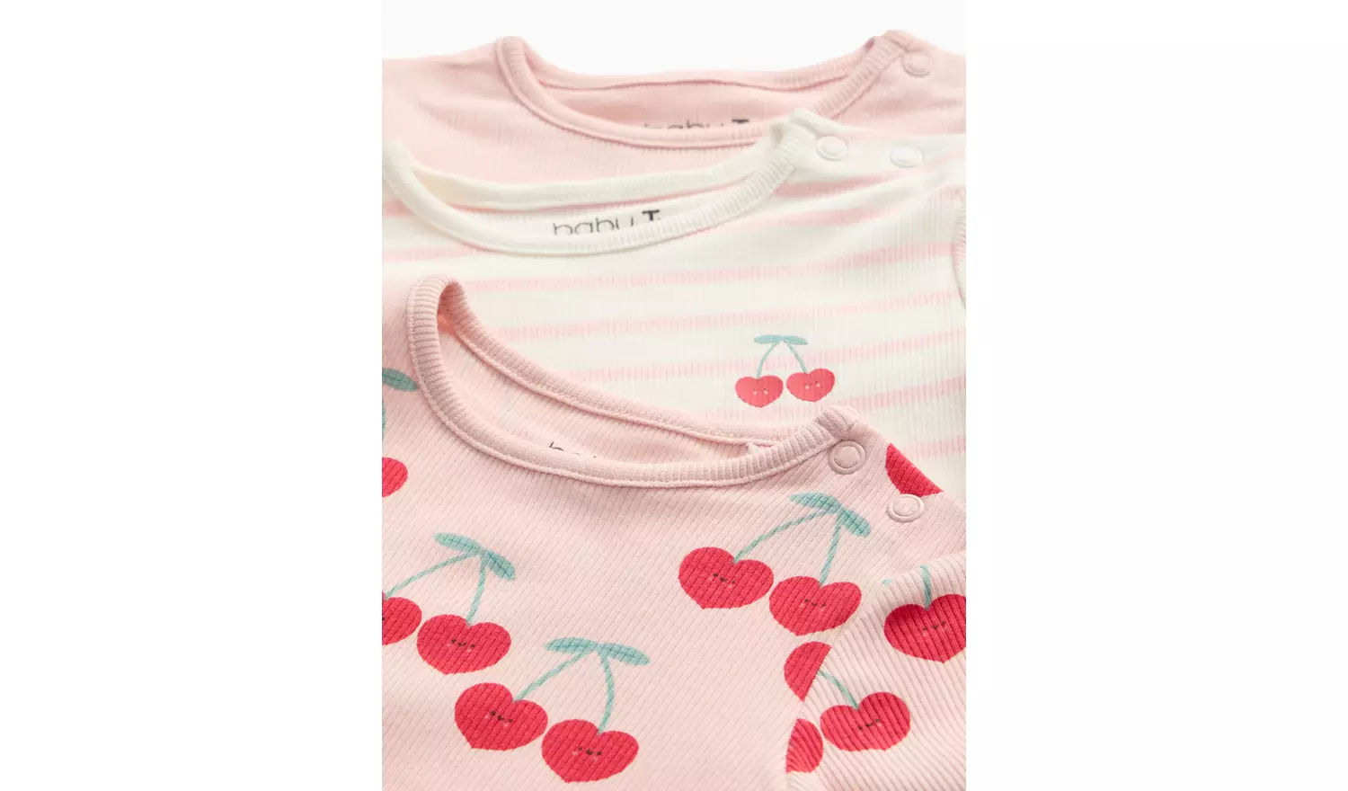 Pink Cherry Print Pyjama Set 3 Pack6-9 months
