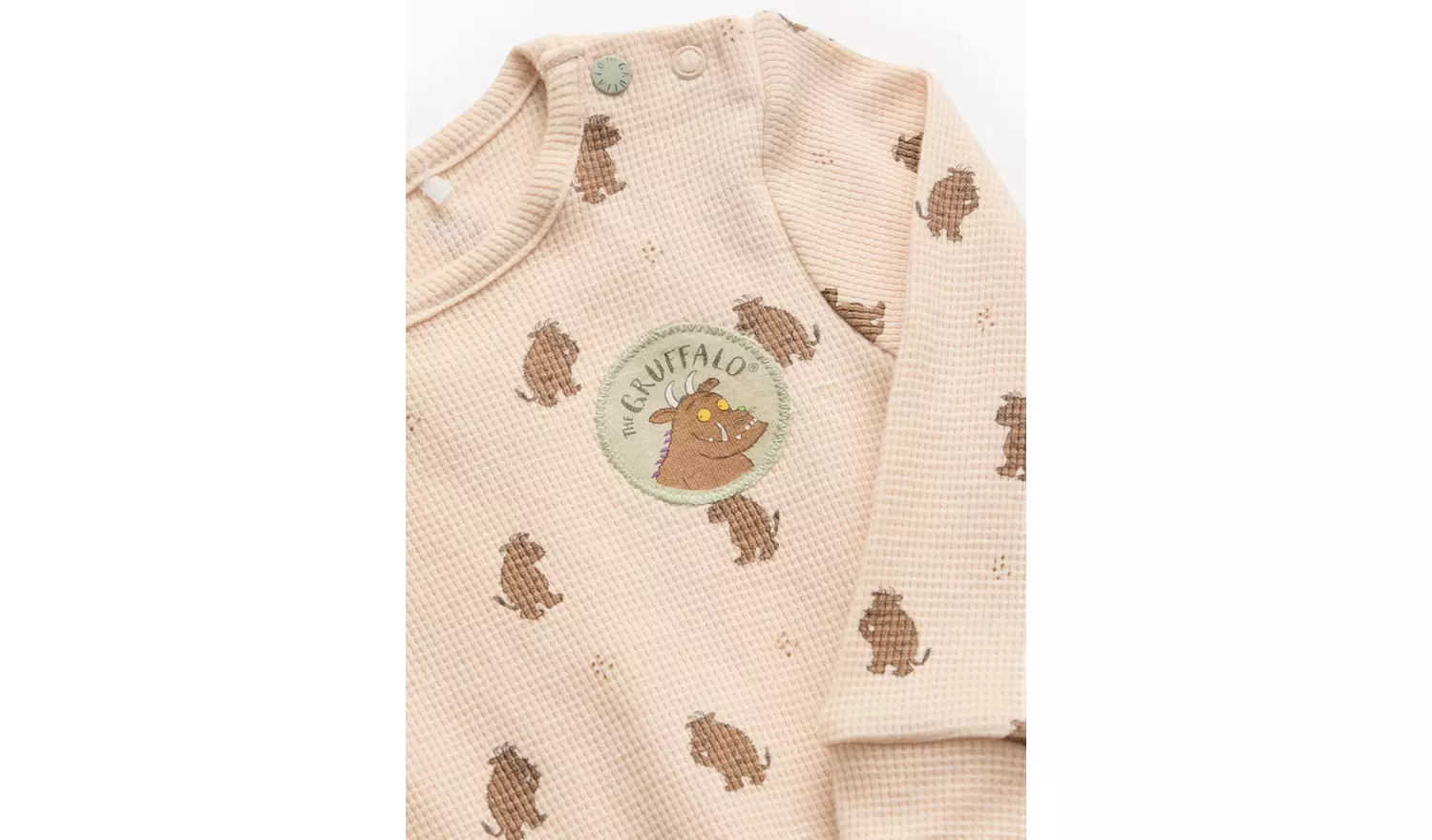 Gruffalo Printed Cream Waffle Pyjamas 3-6 months