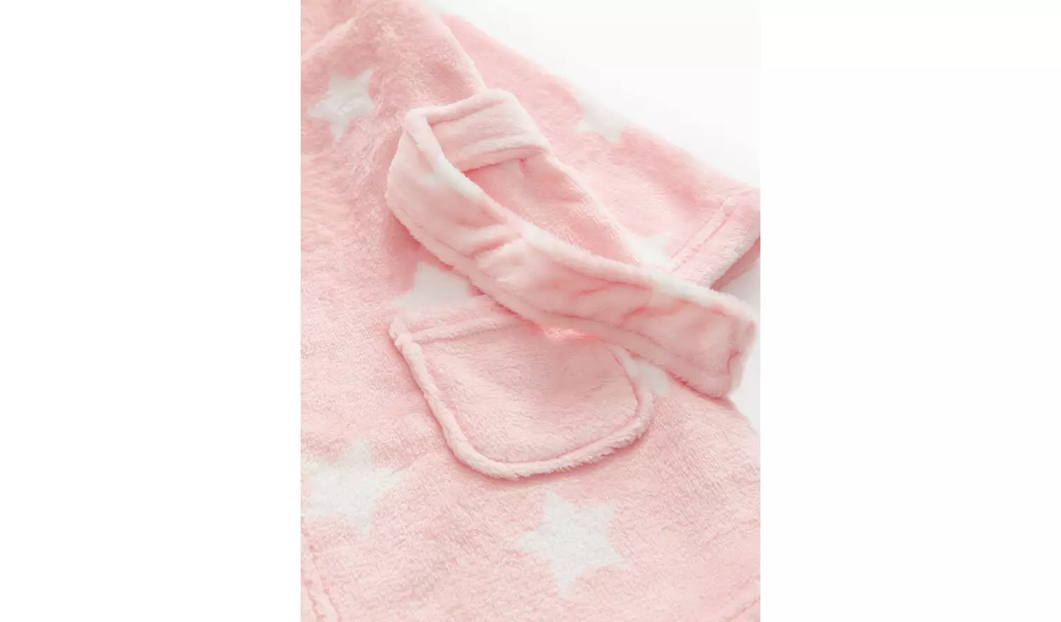 Pink Star Print Fleece Dressing Gown 2-3 years