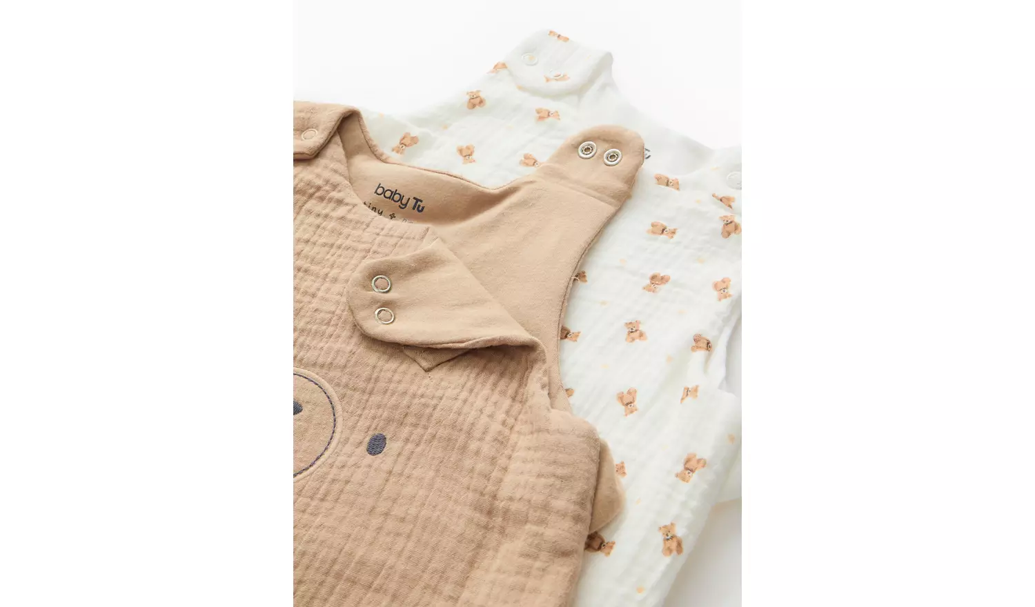 Bear Printed Mixed Tog Sleeping Bag 2 Pack 12-18 months