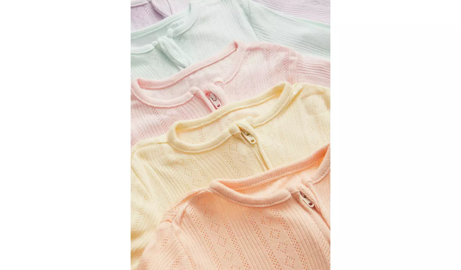 Pastel Sleepsuits 5 Pack Up to 1 mth