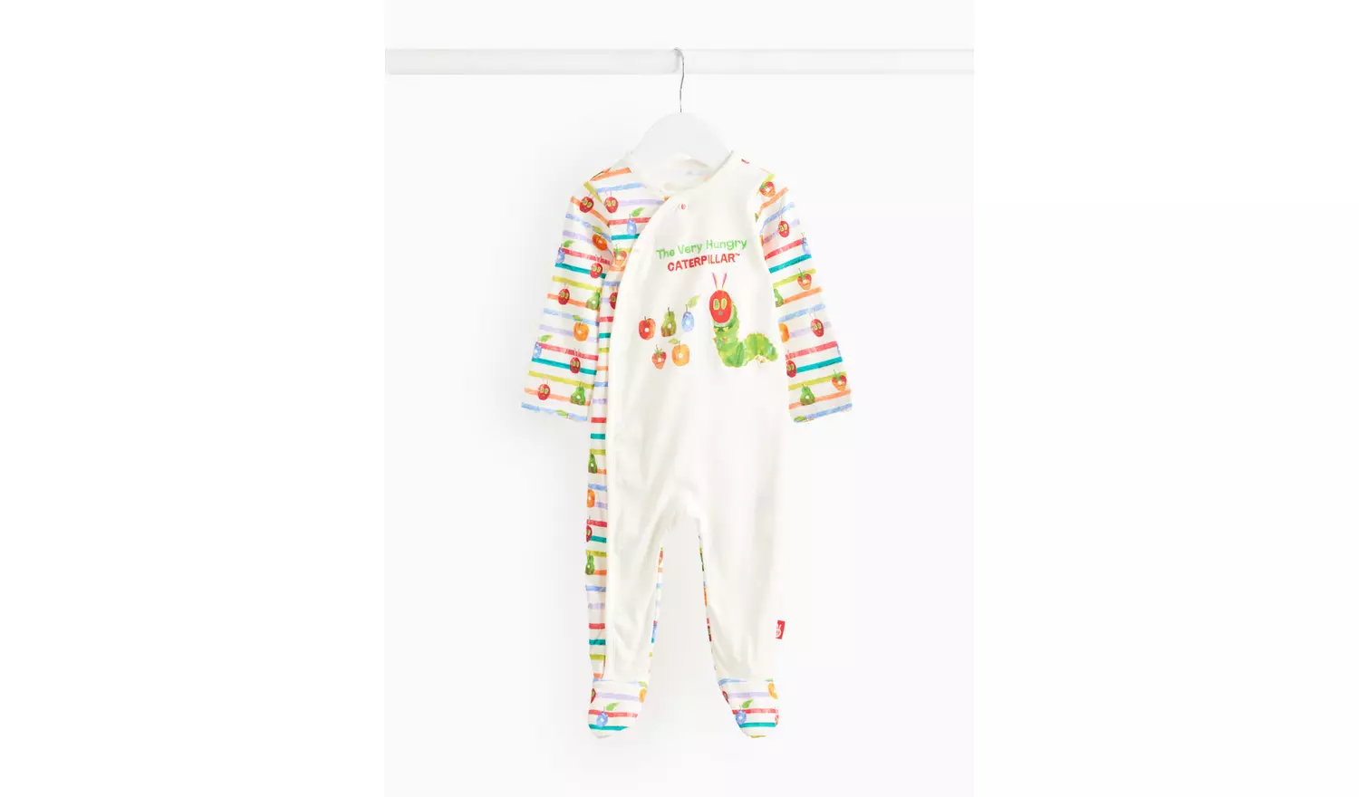 The Very Hungry Caterpillar White SleepsuitUp to 1 mth