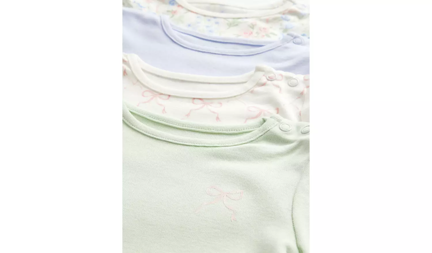 Bow Print Long Sleeve Pyjama Sets 5 Pack 2-3 years