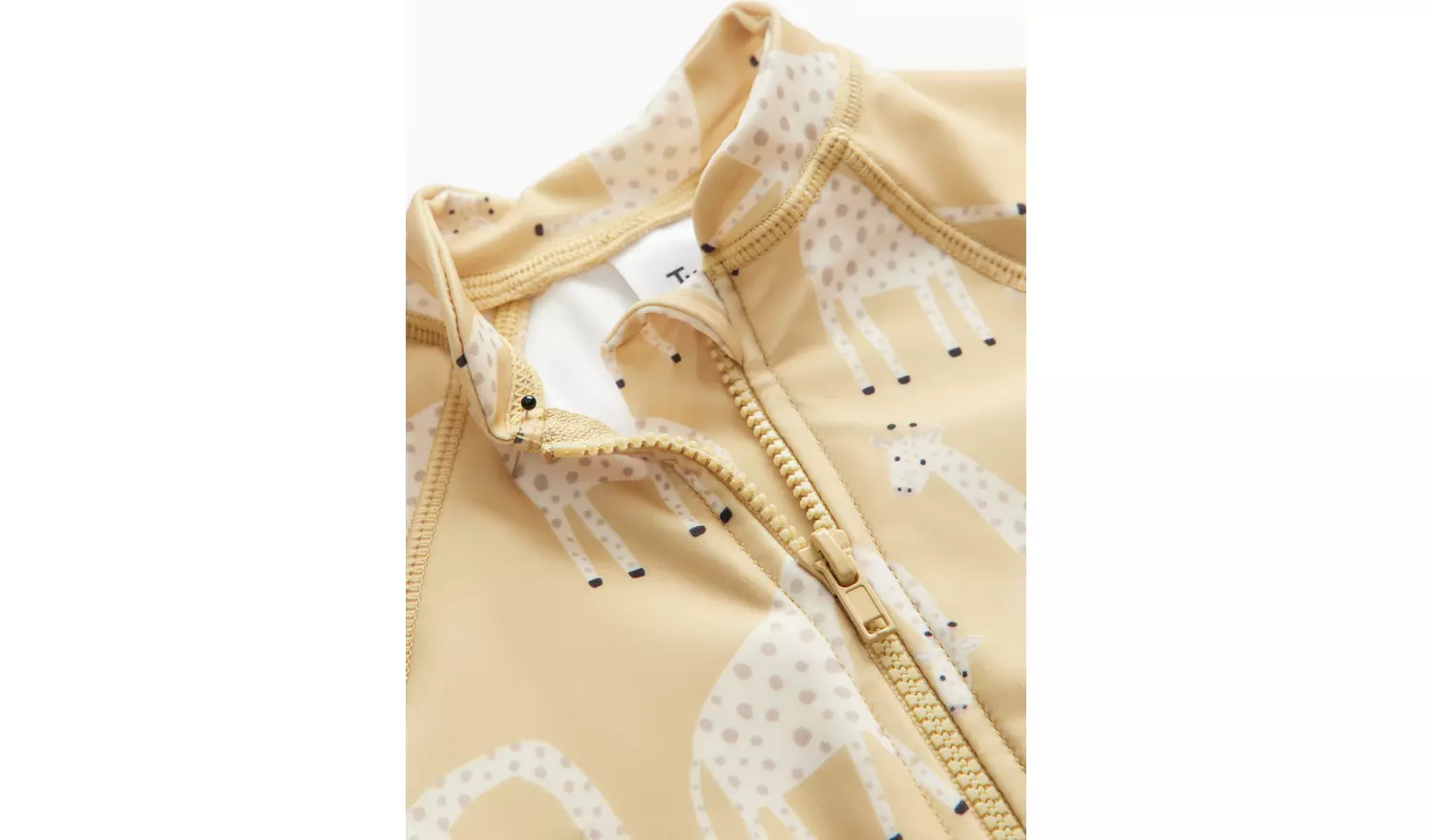 Yellow Giraffe Print Sunsafe Swimsuit & Keppi Hat 2-3 years