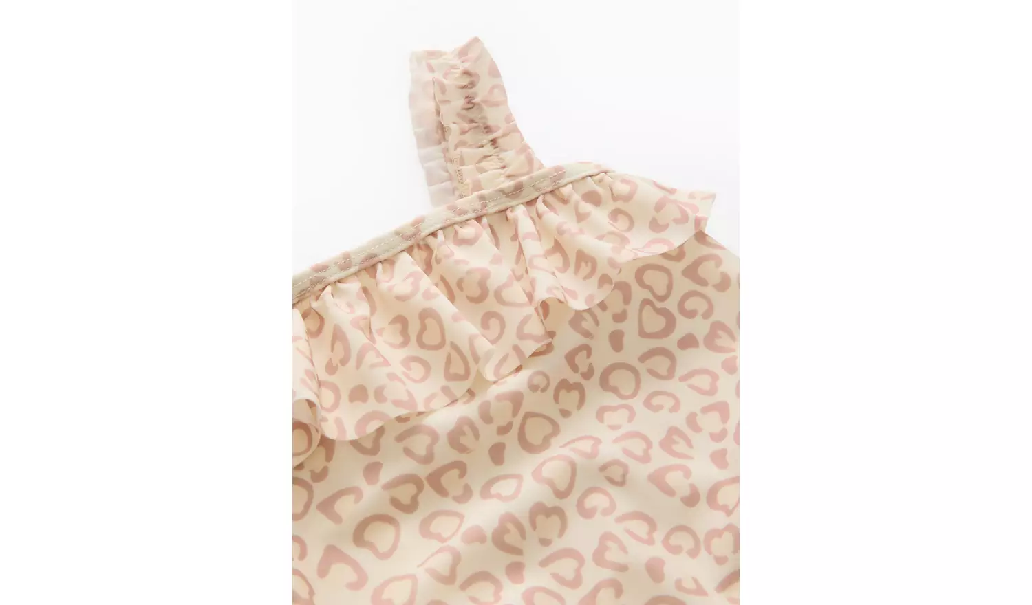 Cream Leopard Print Swimsuit & Bucket Hat 6-9 months