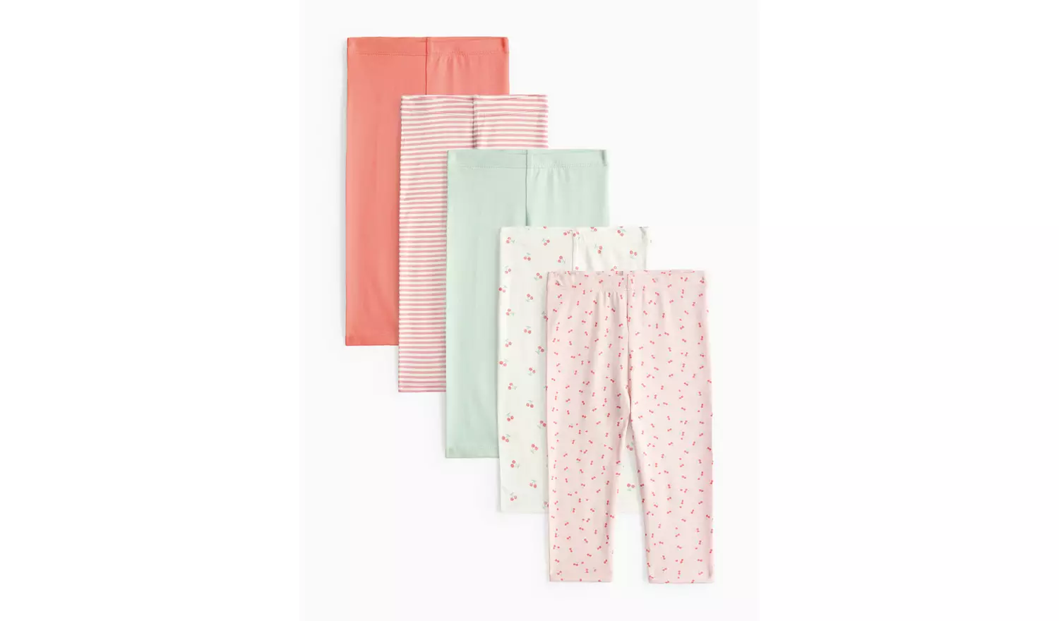 Pink Pattern Leggings 5 Pack 12-18 months