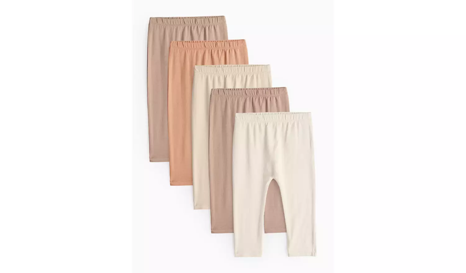 Unisex Neutral Leggings 5 Pack3-6 months