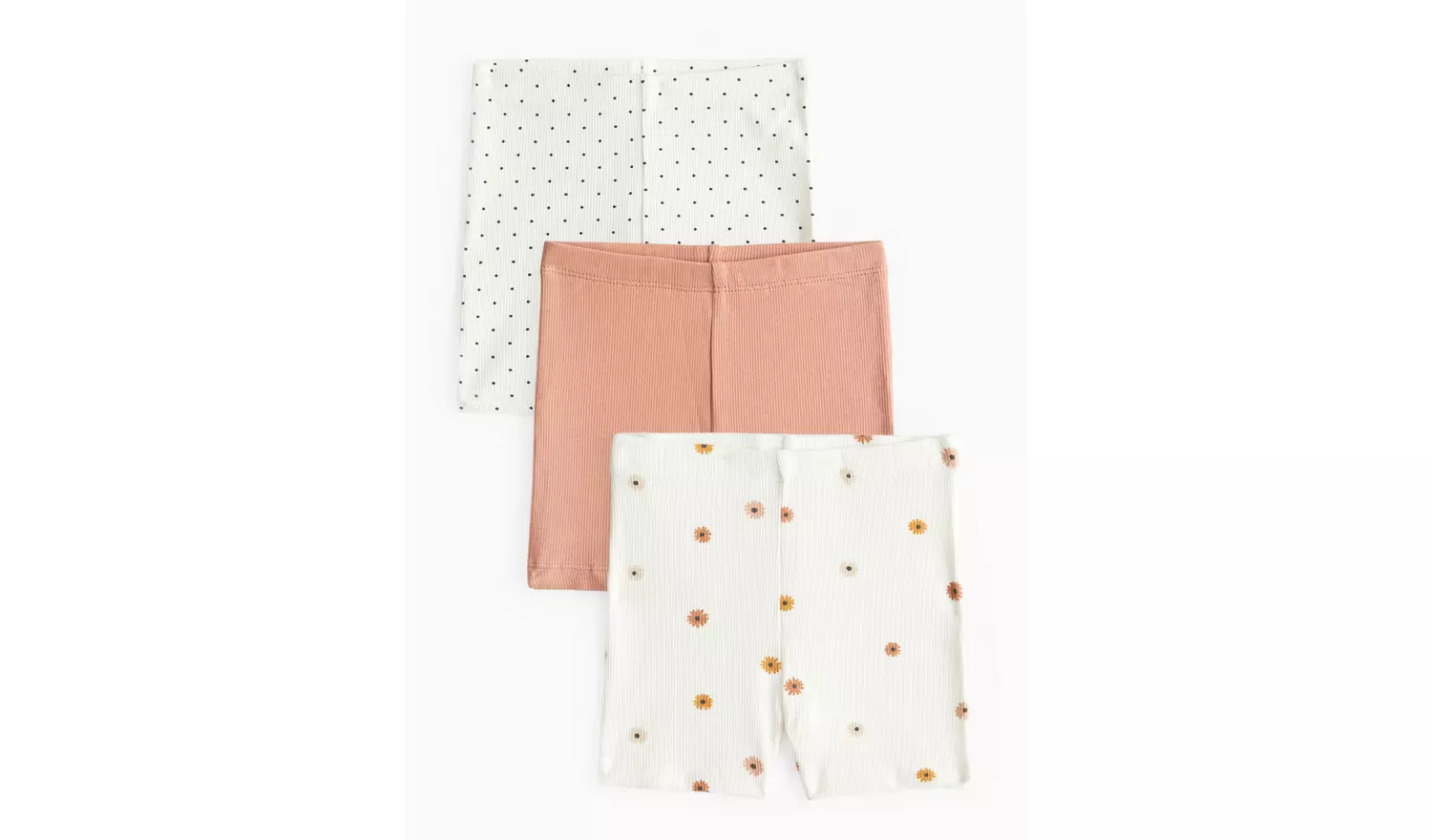 Brown Printed Cycling Shorts 3 Pack 6-9 months