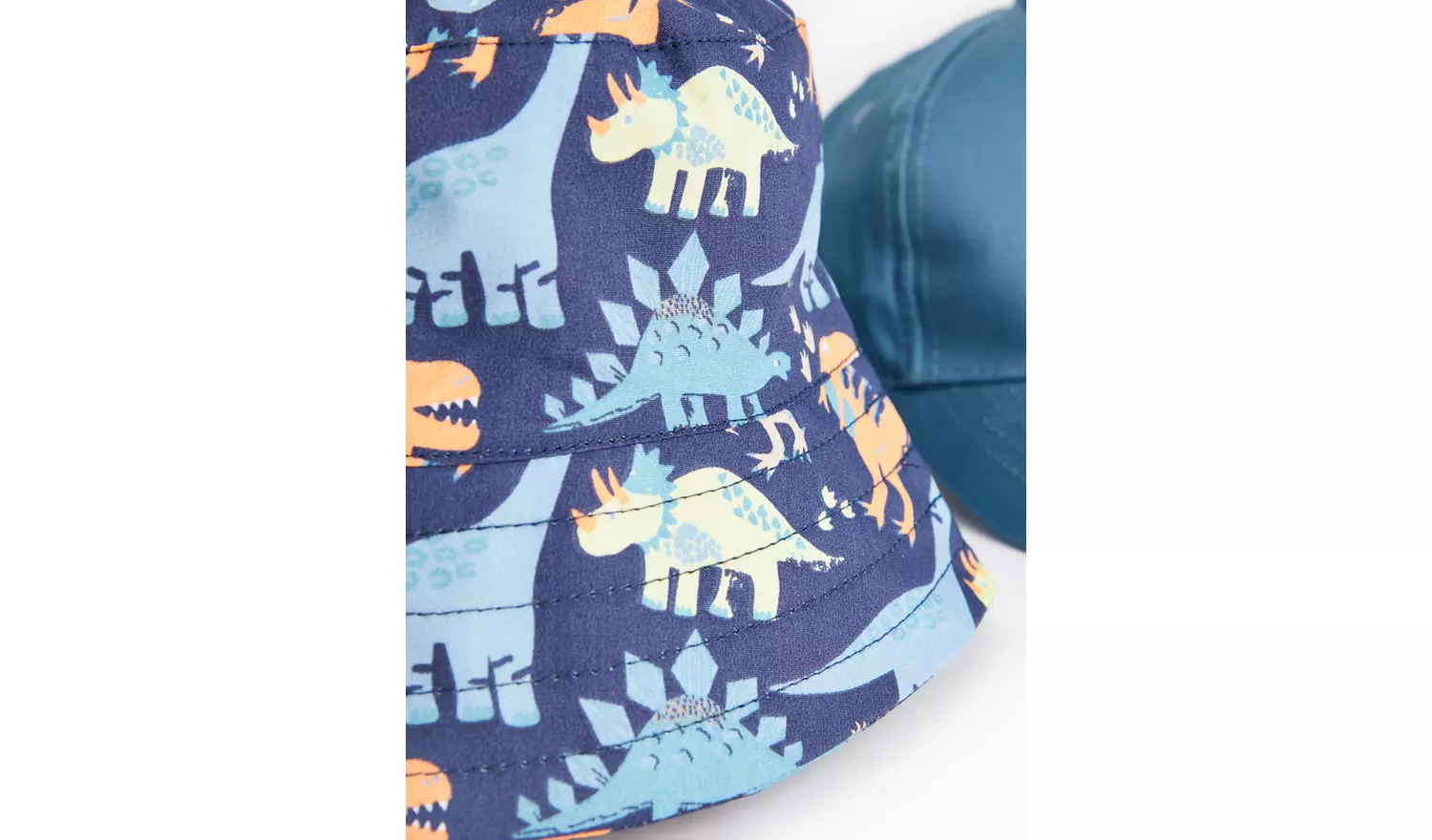 Blue Dino Bucket Hat & Cap 2 Pack 10-13 years
