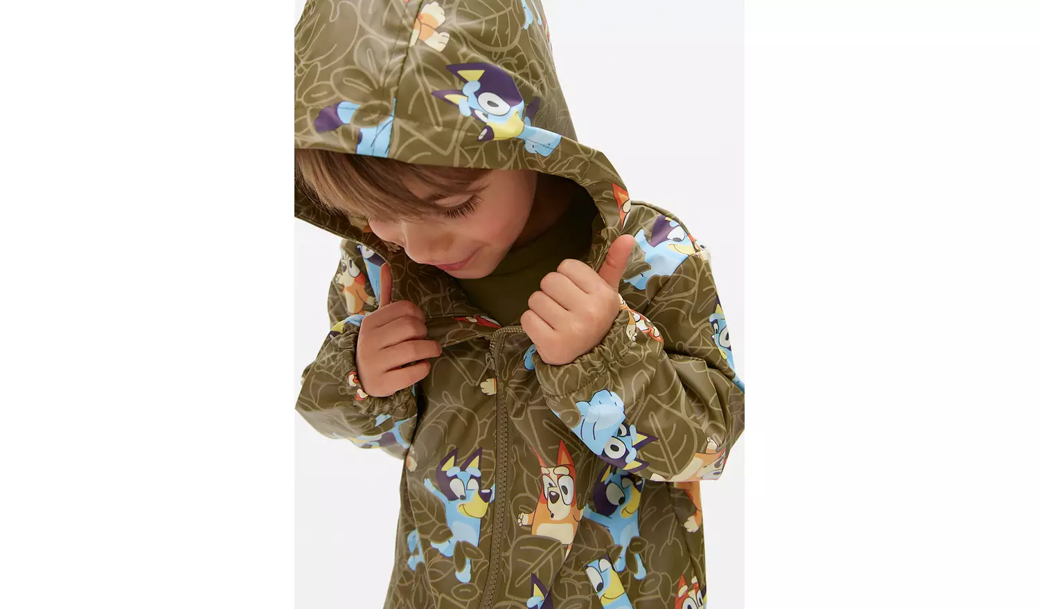 Bluey Khaki Character Print Mac 5-6 years