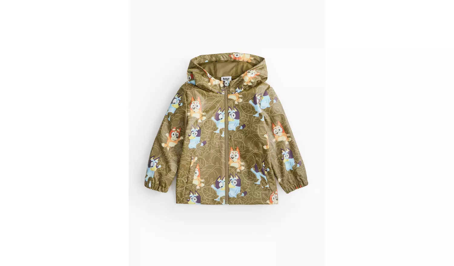 Bluey Khaki Character Print Mac 4-5 years
