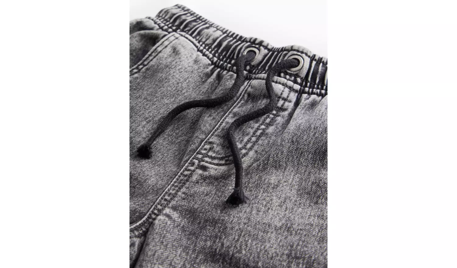 Grey Cuffed Loopback Jeans8 years