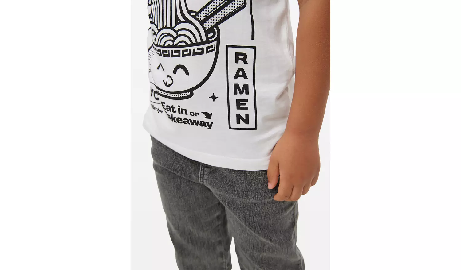 Grey Cuffed Loopback Jeans13 years