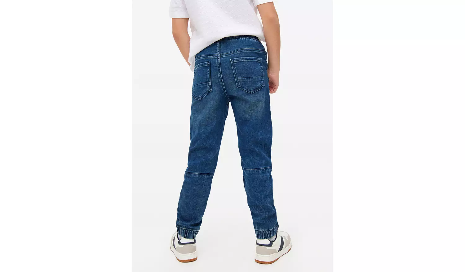 Light Blue Cuffed Loopback Jeans9 years