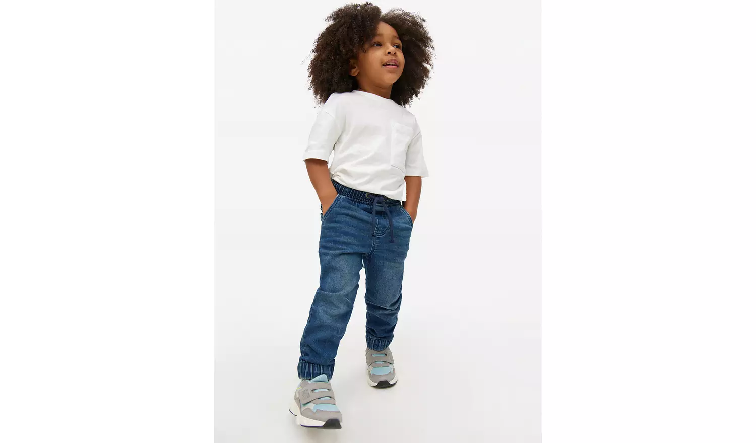 Core Blue Loopback Jeans1-2 years