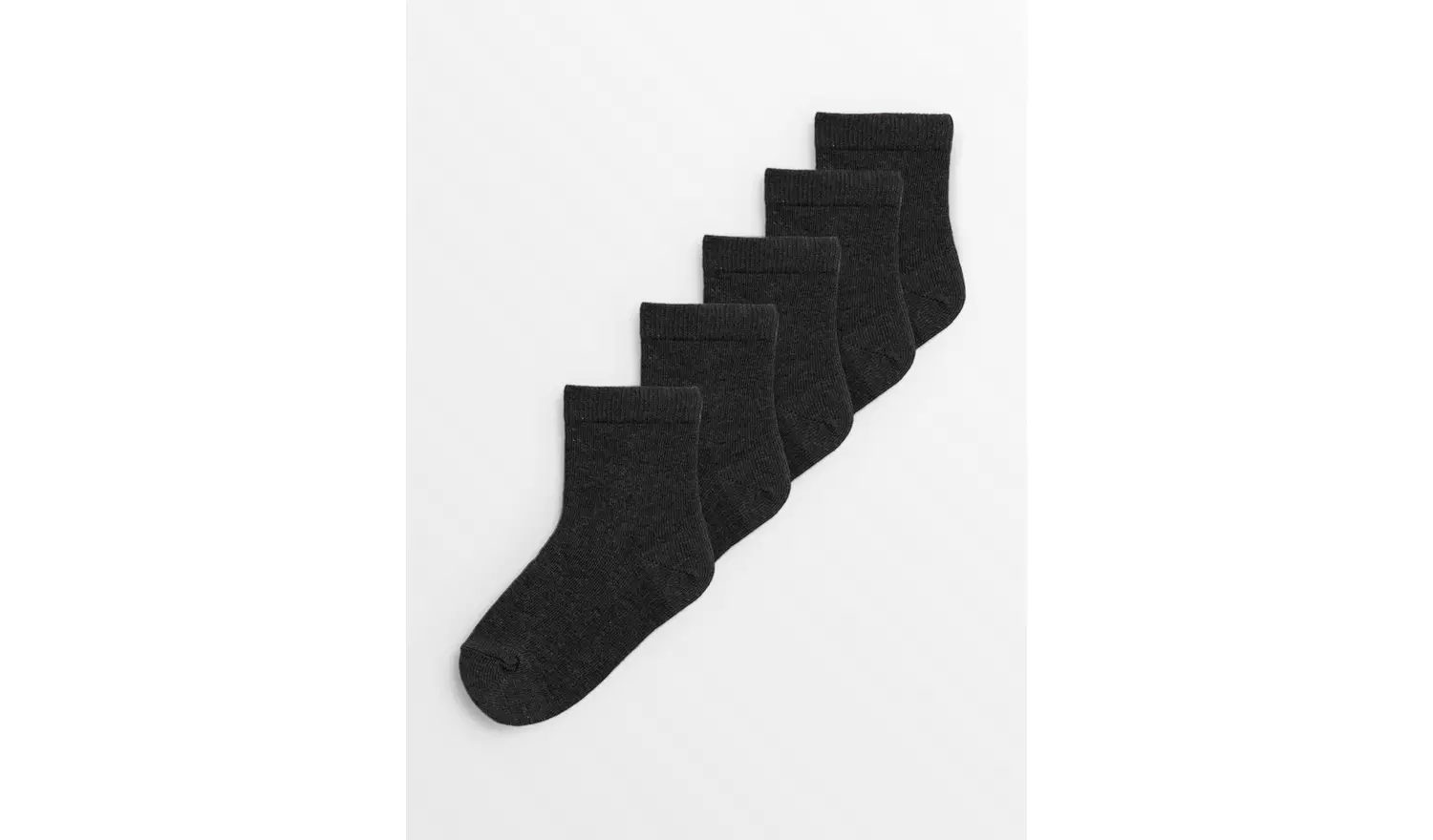 Plain Grey Socks 5 Pack6-8.5