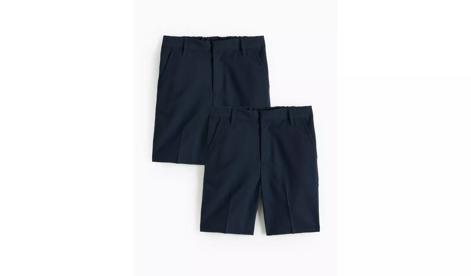 2 Pack Navy Classic School Shorts 3 years