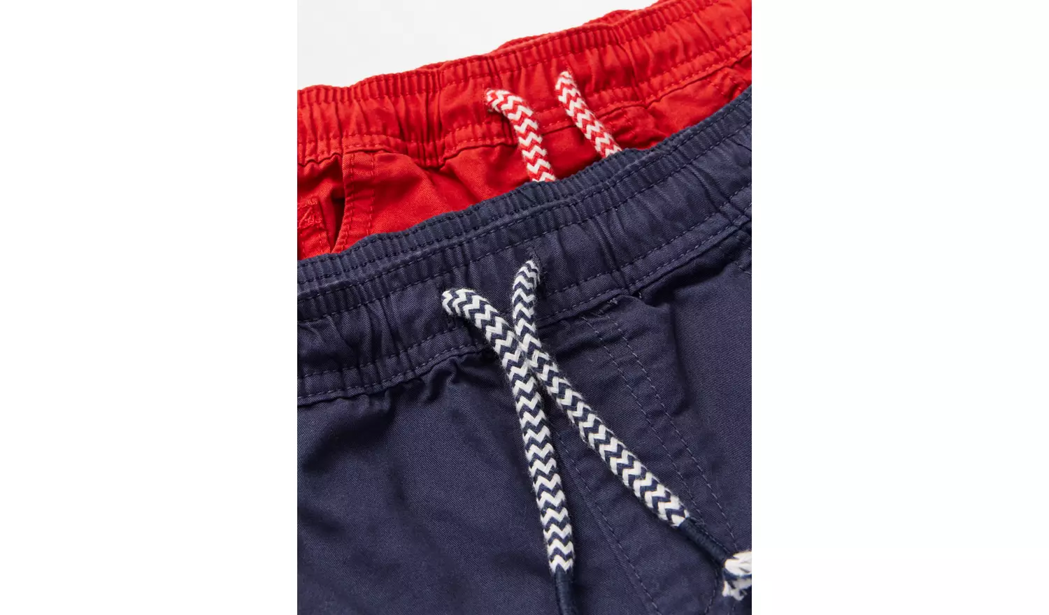 Red & Navy Twill Shorts 2 Pack13 years